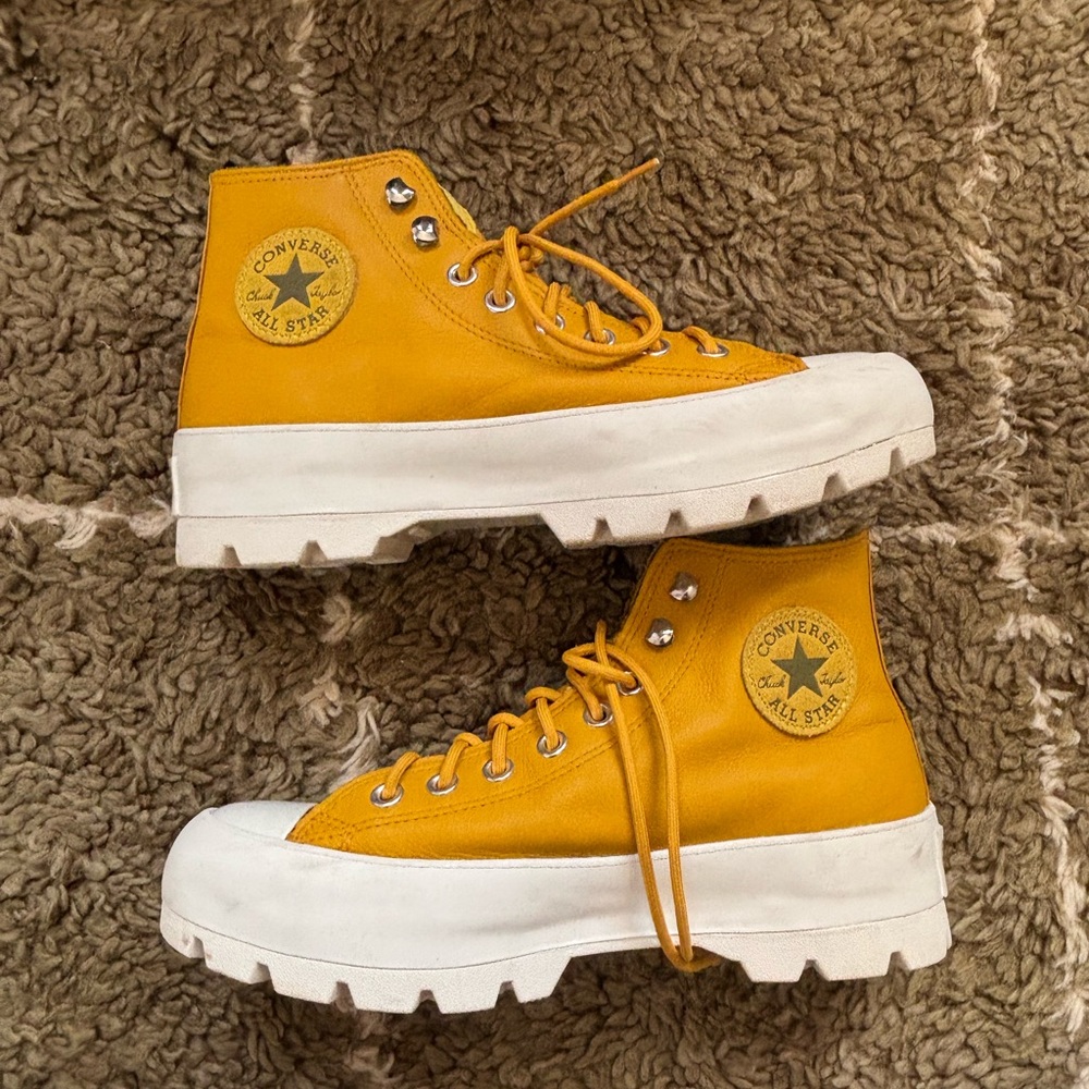 yellow gore-tex converse